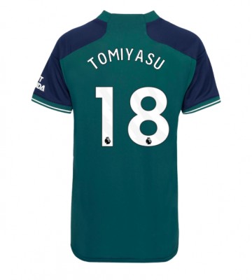 Arsenal Takehiro Tomiyasu #18 Tercera Equipación Mujer 2023-24 Manga Corta